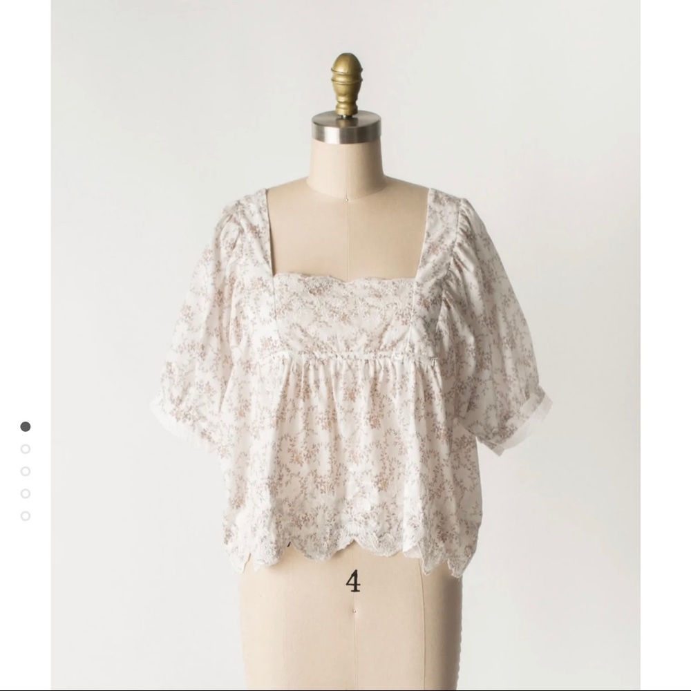 Never Worn Neuflora Milan Blouse in Floral